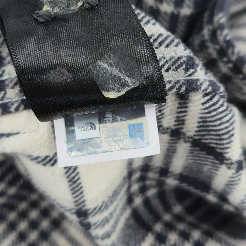 The North Face Flannel Shirt Checkered‎ Flannel Gorpcore Style Black/White